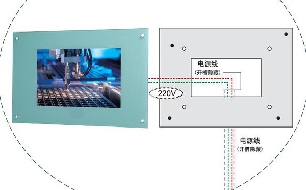 壁掛式廣告機(jī)安裝方法